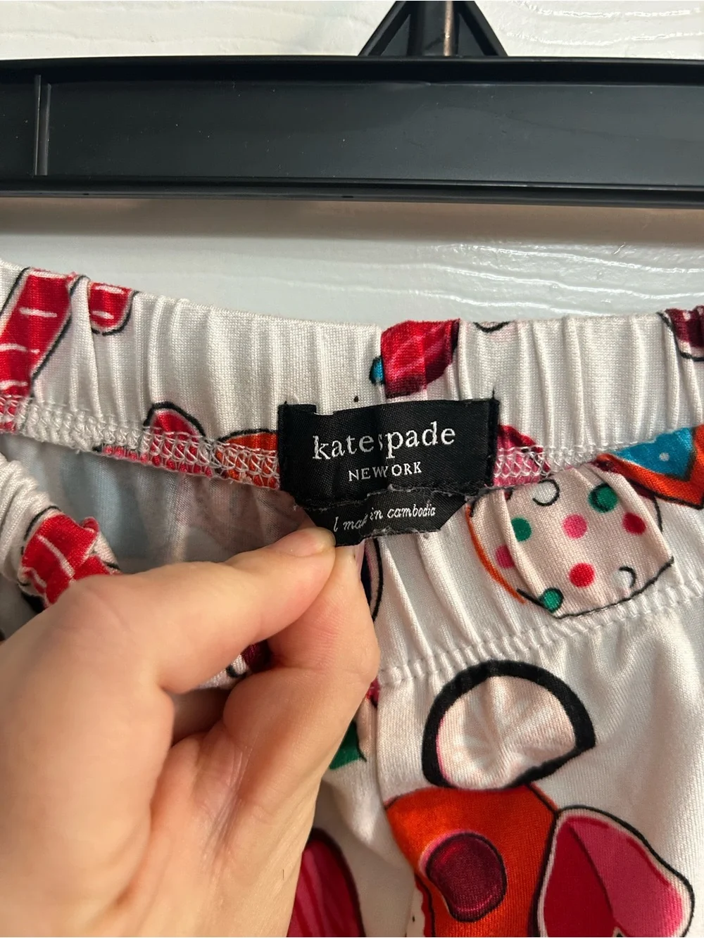 Kate Spade Women's Christmas Pajama Pants size large cookies candy canes etc